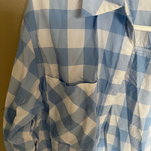 English factory gingham button down top - Picture 3 of 5